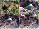 Plastic flessenvanger