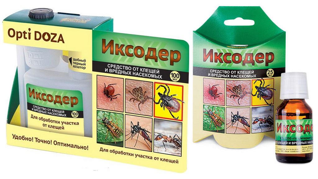 Līdzekļi ērču ārstēšanai Ixoder